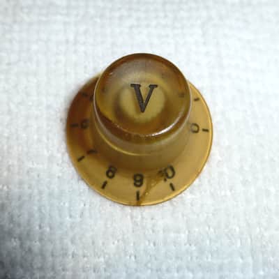 Vintage 1960's 1970s Univox Guyatone Teisco Conrad Etc. Single Gold Volume Knob MIJ image 7