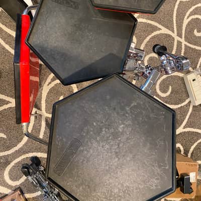 Simmons SDS Red Hexagon Drum Pad 1980’s - Red image 3