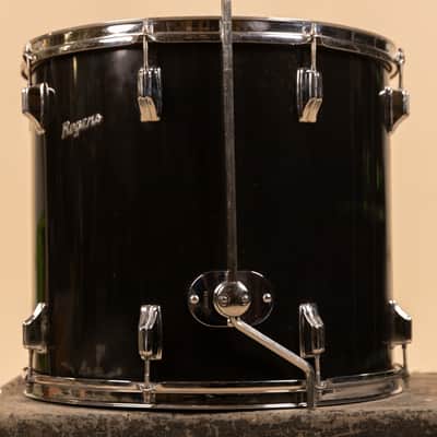 1970s Rogers 16x18 Jet Black Pearl Floor Tom image 4