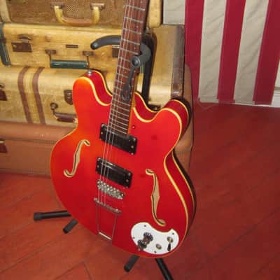 1967 Mosrite Celebrity III Red Plays Great Sounds Killer! image 3