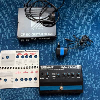 Hughes & Kettner Hughes & Kettner TubeMan Mk I + CF100 Guitar Slave – Complete Original Vintage Tube Rig 90is - blue image 4