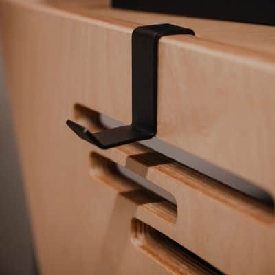 Baltic Birch Studio Desk | 9U Rack and 88-Key Keyboard Tray | Music Production Furniture image 11