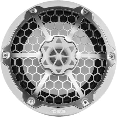 DS18 NXL-8MWH Hydro 8" 750 Watt 2-Way Marine Speakers with RGB LED - White image 2