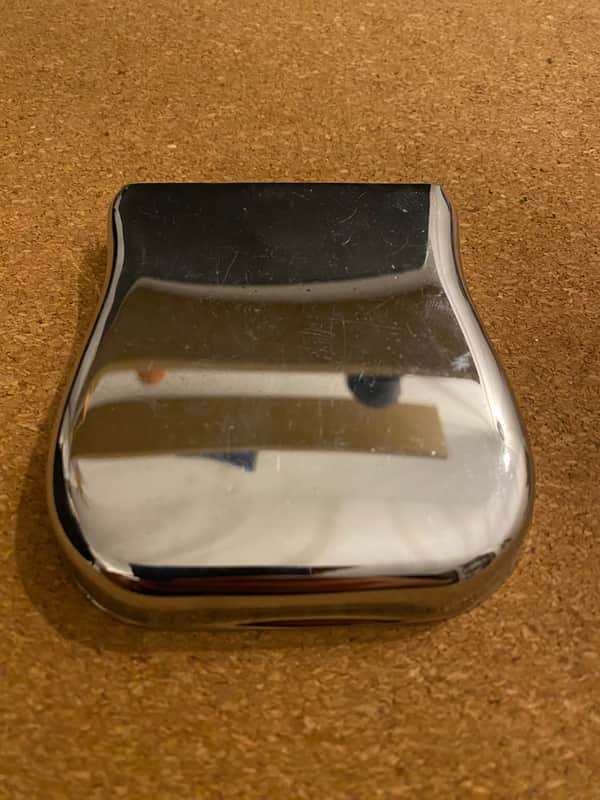 Vintage Fender Telecaster "Ashtray" Bridge Cover - Original 1969 Chrome image 1