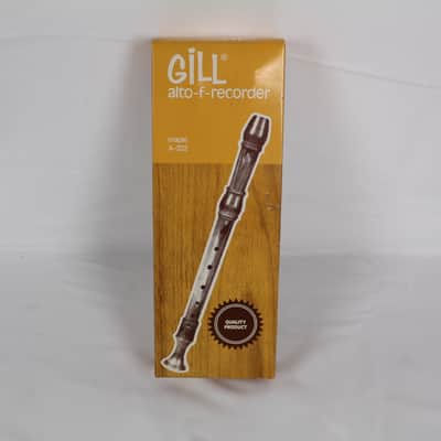 Gill Alto-F-Recorder Maple A-202 With Box image 1