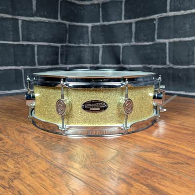 PDP by DW CX 14x5 Maple Snare Drum – Gold Sparkle • 2000s Era • Maple Shell • DW‑Inspired Hardware • Shows Light Wear image 2