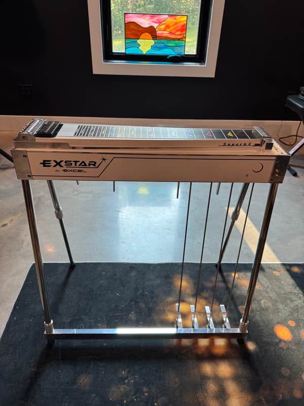 Excel Pedal Steel Superb 2026 - White/Chrome