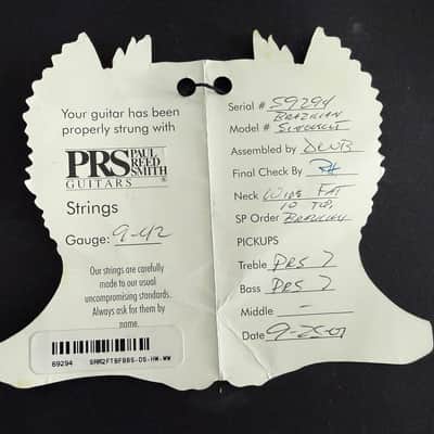 2001 PRS Brazilian Limited Singlecut #47/250 - Dark Cherry Sunburst - ALL ORIGINAL + Factory Provenance image 10