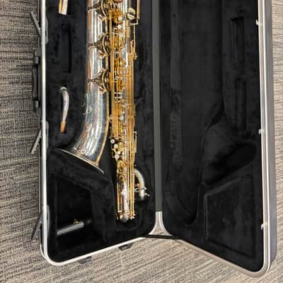 Jupiter Bari sax JBS 1100 2020-2025 - Silver body with gold keys image 14