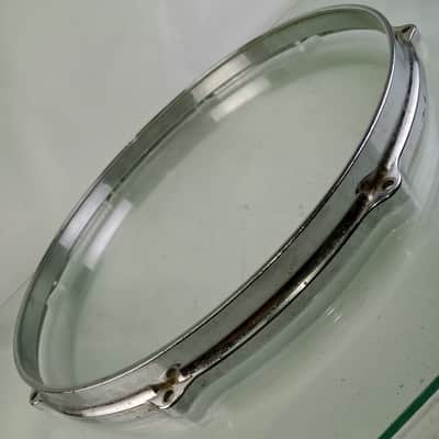 Gretsch 14"Die-Cast 8Lug Snare Drum/Floor Tom Batter Rim/Hoop Chrome Vintage 60s image 3