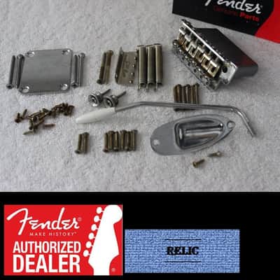 Fender Aged/Relic Lefty 2 1/16" Stratocaster Vintage Body Hardware Set - Chrome 007-1016-000 image 1