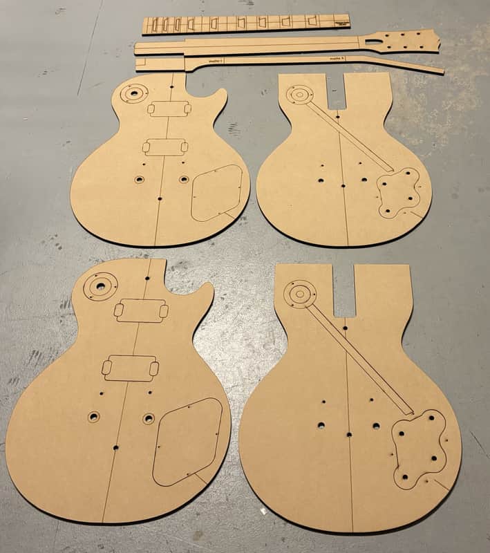 Guitar Building Templates 58-60 Les Paul Standard 1959 Luthier Tools image 1