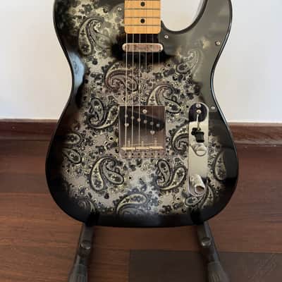 Fender MIJ Limited Telecaster MN Black Paisley 2020-2025 image 2