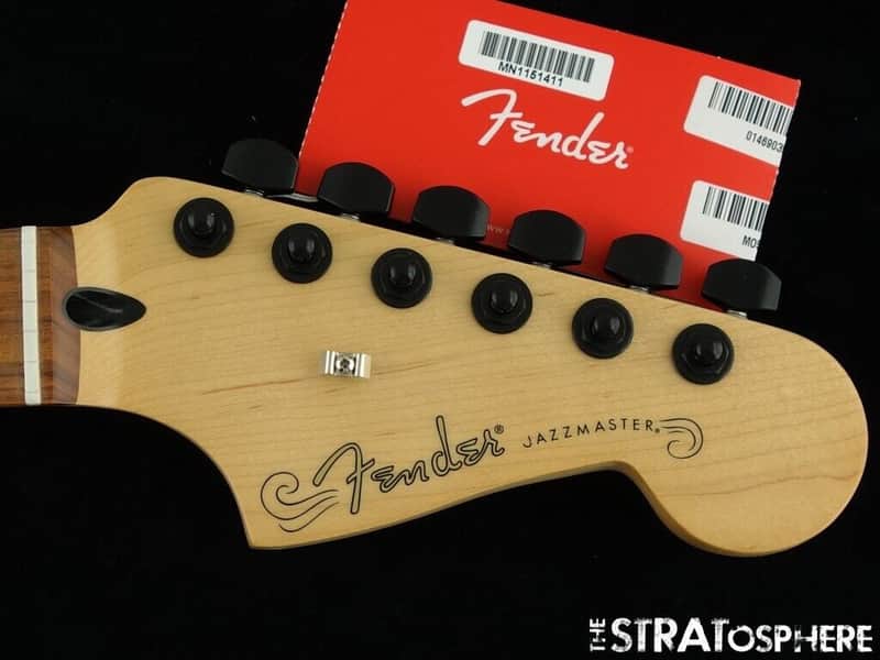 Fender Player Jazzmaster NECK & HIPSHOT BLACK LOCKING TUNERS, 9.5" C Pau Ferro image 1