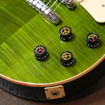 Orianthi Owned and Played and Signed! Gibson Les Paul Peace 2014 - Mellow Out Green + hard Case image 5