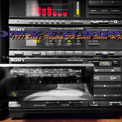 SONY FH-909R 🌈RaRe🌈 Flagship Vintage Cassette Stereo System image 4