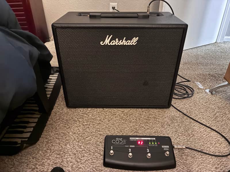 Marshall Code CODE50 50-Watt 1x12" Digital Modeling Guitar Combo 2016 - Present - Black image 1