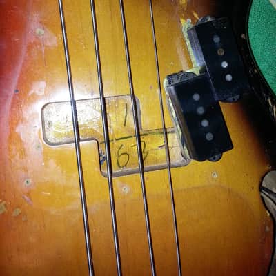 1963 Fender Precision Bass P Bass Electric Guitar Vintage image 20