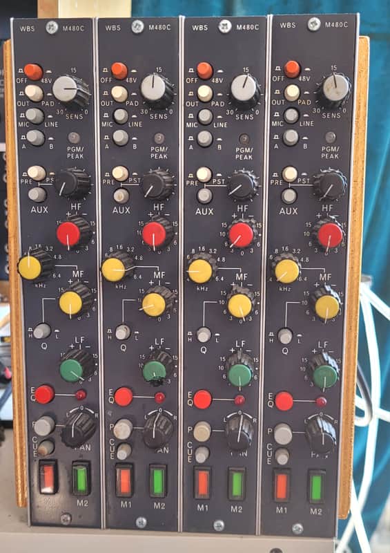 Vintage Ward Beck M480C Microphone Mic Preamp Eq Equaliser x 4 Canadian Neve image 1