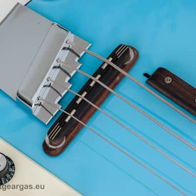 Italia Mondial Classic Bass, Italia blue, semi-hollow, Piezo Bridge , Resoglass top, made in Korea image 9