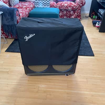 Gibson Super Gold Tone 2x10 2x12 stereo Cab Blue Back and gold image 8