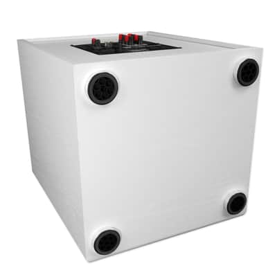 Rockville Rock Shaker 12" Inch White 400w Powered Home Theater Subwoofer Sub image 11