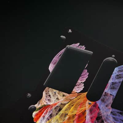 Fractal Wings #8 / Ibanez Pickguard / RG350 / JEMJR / Graphic / Stormguitar image 7