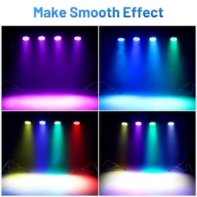 Led Par Lights, Dj Stage Light 36 Led Rgbw 4 In 1 Par Light 2 Packs With Sound Activated Dj Uplighting For Wedding Party Club Christmas Stage Lighting image 5