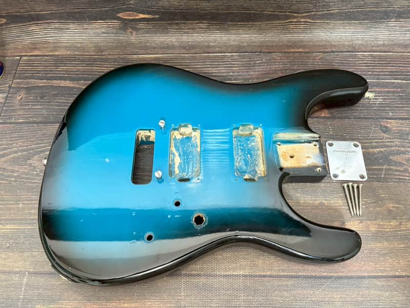 1984 FERNANDES FST-115 HH Stratocaster Type Alder Body Blue Black Sunburst Japan image 1