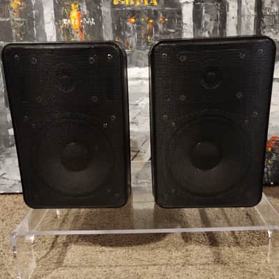 Bogen Bogen FG20S 2 way indoor /outdoor speakers 90s - Black plastic image 1