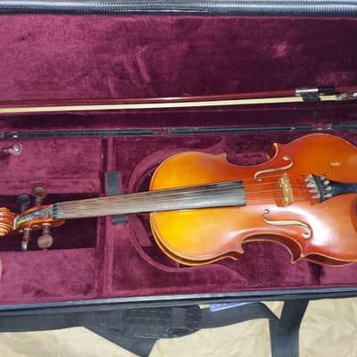 Kiso Suzuki Model 7117 size 15.5 viola, Japan 1973, Very Good Cond, w/ case&bow image 1