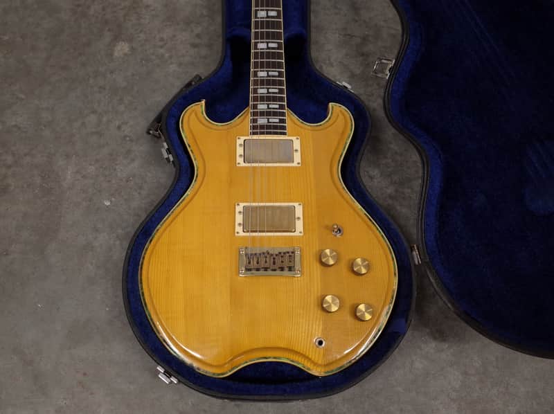 1980 Polytone Contempo G natural/blonde jazz electric guitar, Made in Japan MIJ vintage image 1