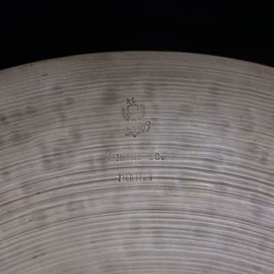 Zildjian 18" K Istanbul cymbal Older New Stamp 1400g 1967–1972 image 7