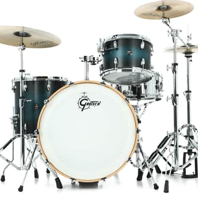 Gretsch Drums Renown RN2-R643 3-piece Shell Pack - Satin Antique Blue Burst image 1