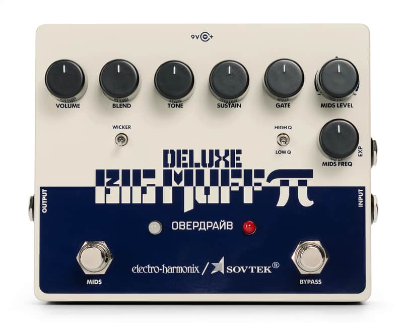 Electro-Harmonix Sovtek Deluxe Big Muff Pi Fuzz Pedal with Mid-Shift (Open Box) image 1