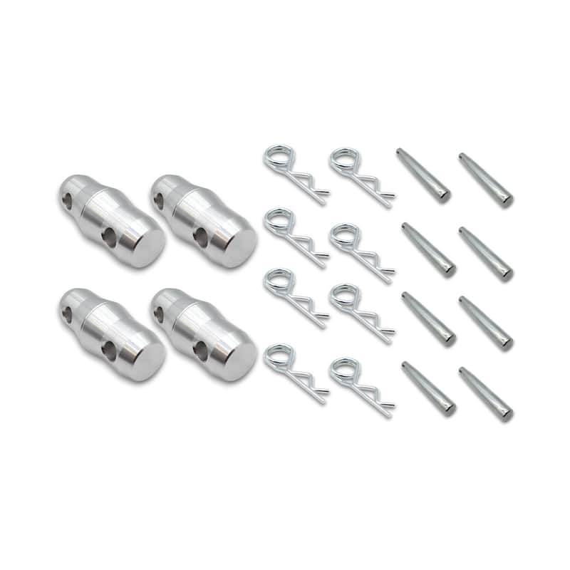 Pro X Set of (4) F34 Double Sided Conical Couplers with connectors and pins image 1