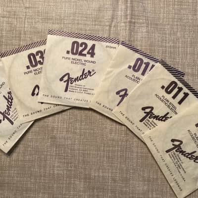 Vintage 1980s Fender 150 XL/.009 PURE NICKEL WOUND - EXTRA LIGHT GAUGE  150 ELECTRIC GUITAR STRINGS 1980s - Nickel image 2
