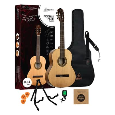 Ortega Guitars RPPC44 Picker's Pack Student Series Classical Guitar Pack image 1