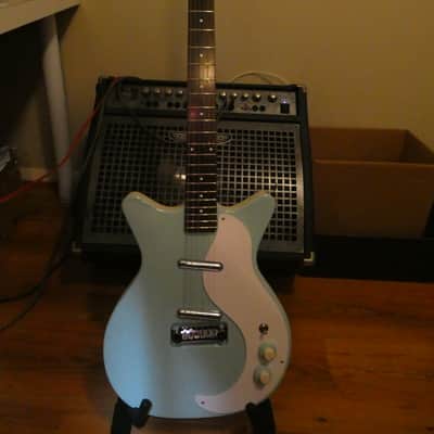 Danelectro 59M NOS Double Cutaway 2010s - Keen Green image 2