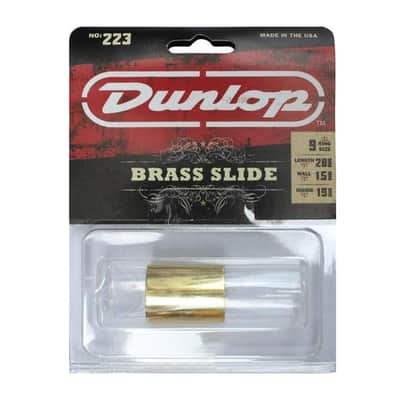 Jim Dunlop JD-223 Knuckle Brass Guitar Slide Size 9 image 1