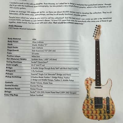 Fender Custom Shop Andy Mooney Telecaster 2025 - World Stamp Somalia/ 8lbs. 8.8oz. #US210096621 image 14