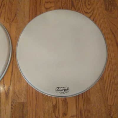 Ludwig (2) vintage 20 inch weathermaster batter/resonate bass drum heads both excellent! image 3