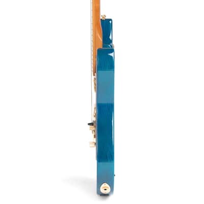 Jamstik Deluxe MIDI Guitar - Blue - B-Stock 2024 - Blue Flamed Maple Veneer with Transparent Finish image 6