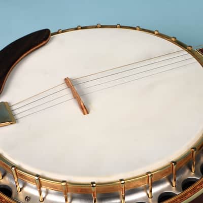 Crown Kent Vintage 4 String Banjo with Block Inlays MIJ Japan image 9