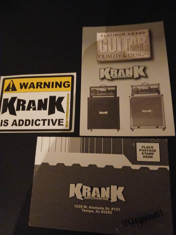 Krank Amplification Krank Sticker, Krank registration card, Krank postcard 2005 - Mulricolor image 1