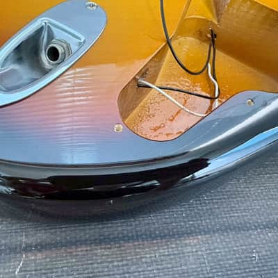 Fender Japan ST62 Stratocaster Body Sunburst with Original Bridge Made in Japan image 4
