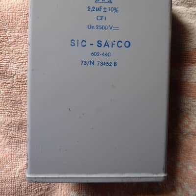 2.2µF 2500V paper oil SIC-SAFCO capacitor image 3