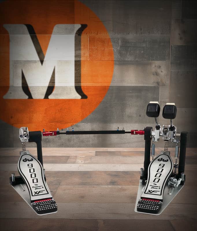 DW 9000 Series XF Extended Footboard Double Bass Drum Pedal w/ Bag (DWCP9002XF) image 1