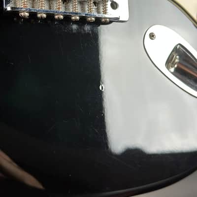 Used Squier Stratocaster HSS Black w/case TSU25011 image 6