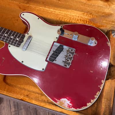 Fender Masterbuilt Yuriy Shishkov Telecaster 2009 - Heavy Relic Dakota Red image 3